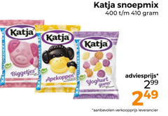  400 katja snoepmix biggetjes apekoppen yoghurt gums 