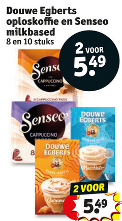  douwe egberts senseo koffiepads oploskoffie 2 8 10 milkbased stuks sense cappuccino 