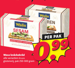 klik op dit plaatje voor een vergroting en voor vergelijkbare aanbiedingen gerelateerd aan
99 wasa sesam glutenvrij pak 99 wasa sesam glutenvrij pak