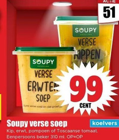  soep 99 verse proef cent kip erwt pompoen toscaanse tomaat eenpersoons beker ml 