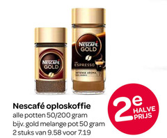  nescafe oploskoffie 2 25 50 gold espresso potten 200 melange pot stuks halve 