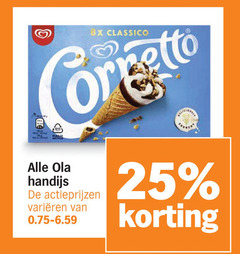  ola ijscornets 25 7824 8x classico concetto handijs varieeren 