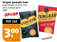  300 vergeer geraspte kaas jong belegen oud zak 250 3.99 kilo v.a. fa holland fam tendre semi mature 