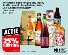  kwaremont seef benediktiner straffe hendrik brugse zot wittekerke jopen speciaalbieren 25 boon st. bitburger blond fruit forse cru liter v.a. m.u.v flessen weissbier kriek bitten burger premium pil pen nix18 roken drinken 