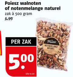  500 walnoten notenmelange naturel zak kilo 