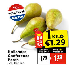  1 hollandse boeren conference peren kilo voucher 