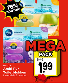  mega pack ambi pur stop new odor toiletblokken lavendel lemon 