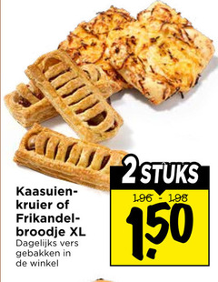  150 kaasuienbol kruier frikandel broodje xl dagelijks vers gebakken 2stuks 