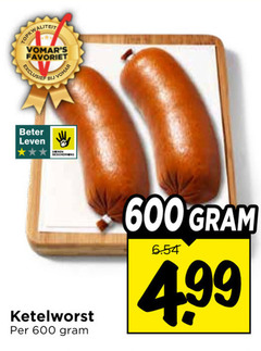  600 favoriet beter leven bescherming ketelworst 