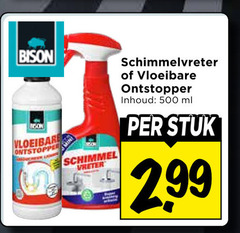  500 bison vloeibare ontstopper schimmel vochtvreter schimmelvreter inhoud ml stuk 