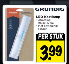  crunch grundig led kastlamp 5 cm bewegings sensor stuk 3.99 