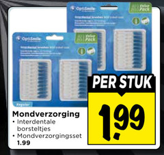  pack mondverzorging interdentale borsteltjes valve stuk 