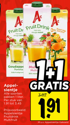  1 30 fruit dr drink pur pomme volle appel sientje soorten pakken liter stuk appelsientje fruitdrink multifruit zuivel puur sap multi mind gekoeld 