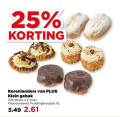  2 25 korenlanders klein gebak dozen stuks puddingbroodjes xl 
