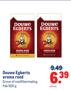  douwe egberts koffie 500 meester koffiebranders joure aroma rood evenwichtig rond grove maling snelfiltermaling pak 