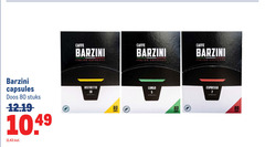  barzini koffiecups 5 7 10 80 caffe italian espresso capsules doos stuks ristretto cups lungo intensiteit 