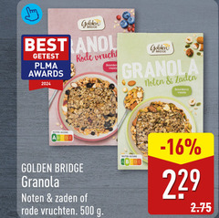  500 bridge best getest awards rode vrucht vezels golden granola noten zaden boordevol nutri score vruchten 