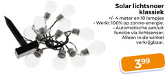  4 10 100 solar lichtsnoer klassiek meter lampjes zonne energie automatische functie lichtsensor 