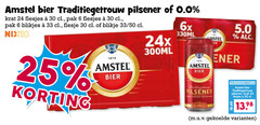  amstel krat bier blikjes 6 24 25 30 33 1870 traditiegetrouw pilsener 0.0 pak flesje blikje 50 nix18 6x 330ml 300ml 