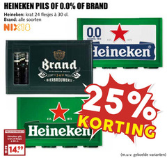  heineken 0.0 brand krat bier 24 25 30 pils soorten nix18 score wylre bierbrouwerij alcohol free 