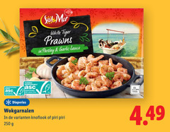  250 white tiger prawns garlic sauce farmed responsibly certified aqua diepvries wokgarnalen knoflook piri 