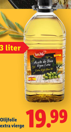 3 liter aceite oliva virgin olive oil olijfolie vierge 