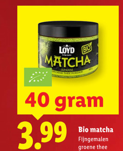  40 bio japanse groene thee poeder 3.99 fijngemalen 