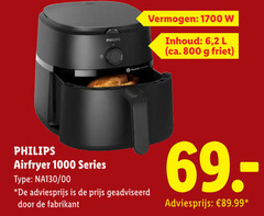 klik op dit plaatje voor een vergroting en voor vergelijkbare aanbiedingen gerelateerd aan
1000 philips vermogen inhoud 6 2 l ca. friet airfryer series 00 geadviseerd 1000 philips vermogen inhoud 6 2 l ca. friet airfryer series 00 geadviseerd