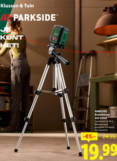 klik op dit plaatje voor een vergroting en voor vergelijkbare aanbiedingen gerelateerd aan
10 klussen tuin iii parkside kruislijnlaser statief laserbereik keurigheid 5 mm batterijen 10 klussen tuin iii parkside kruislijnlaser statief laserbereik keurigheid 5 mm batterijen