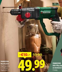  3 17 parkside boorhamer slagfrequentie slagkracht sds beitelset delig 
