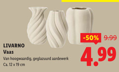  12 19 livarno vaas hoogwaardig geglazuurd aardewerk ca. cm 