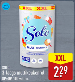  3 100 xxl xx solo multi keukenrol absorberend schoonmaakklus vellen 