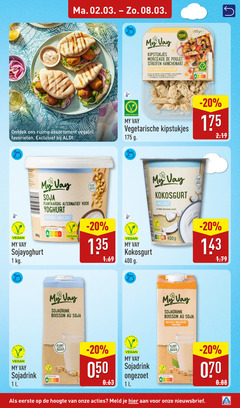  1 10 400 ge my kipstukjes veggie morceaux poulet for endless rijk proteine riche proteines protein ijzer vitamine source vitamin vegetarian nutri score assortiment vega vegetarisch vegetarische label carbonell soja plantaardig alternatief yoghurt naturel ongezoet nation plant based toegevoegde suikers sojadrink sucre international l hoogte meld 