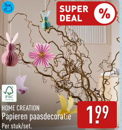  5 super deal fsc www.fsc.org home creation papieren paasdecoratie stuk 