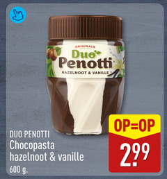  600 originale since duo penotti hazelnoot vanille chocopasta 