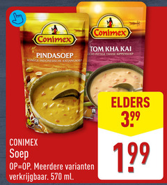 klik op dit plaatje voor een vergroting en voor vergelijkbare aanbiedingen gerelateerd aan
conimex pindasoep romige indonesische tom licht pittige thaise kippensoep soep meerdere ml elders conimex pindasoep romige indonesische tom licht pittige thaise kippensoep soep meerdere ml elders