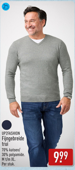  30 fijngebreide trui katoen polyamide xl stuk 