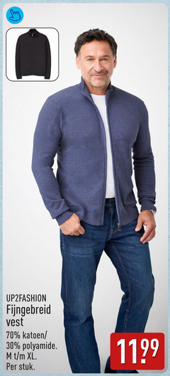  30 fijngebreid vest katoen polyamide xl stuk 