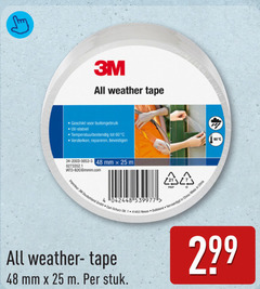  4 25 48 60 all weather tape buitengebruik uv temperatuurbestendig versterken repareren bevestigen mm aa importeur carl neusspray duitsland china stuk 