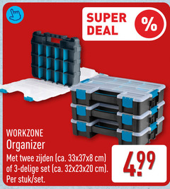  3 super deal workzone organizer twee zijden ca. cm stuk 