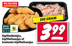  250 beter leven kipfiletblokjes kipfilethaasjes krokante 