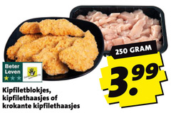  250 beter leven kipfiletblokjes kipfilethaasjes krokante 3.99 