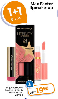  1 2 24 factor up lipfinity colour lipstick step stuks 