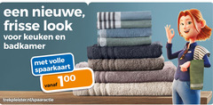  100 nieuwe frisse keuken badkamer volle spaarkaart trekpleister.nl spaaractie 