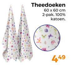  theedoek 2 60 100 theedoeken cm pak katoen 