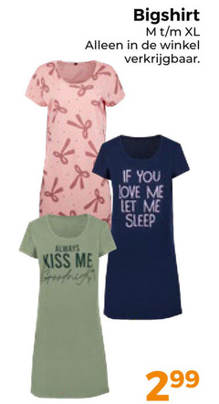 bigshirt xl always kiss you love let 