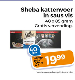  40 sheba kattenvoer saus vis verzending 40- pak collection pack 