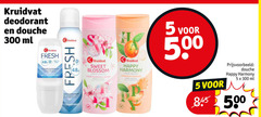  5 48 300 500 kruidvat deodorant douche ml fresh quick contacts dry sweet blossom crime dance cherry happy harmony les 