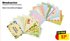  10 wenskaarten kaarten enveloppen jo thinking you berry proud pak 