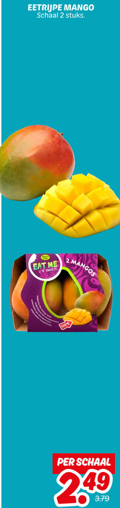  2 eetrijpe mango schaal stuks pride smooth b energieniveau das ripe 